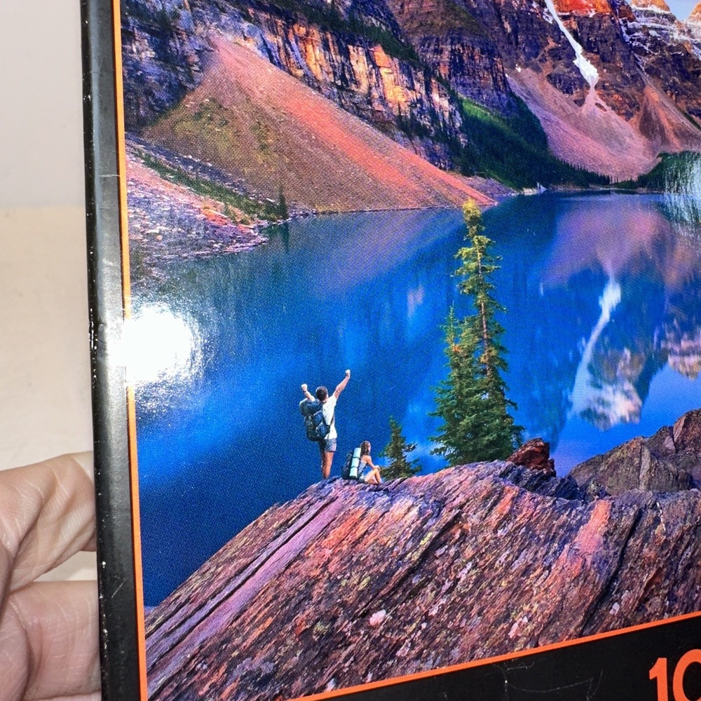 Mountains on Fire 1000 Piece Jigsaw Puzzle Banff Natl Park New Buffalo Sealed - Picture 8 of 8